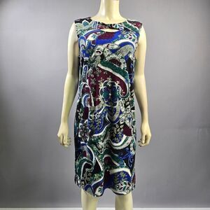 Chico's Vibrant Paisley Midi Dress R5